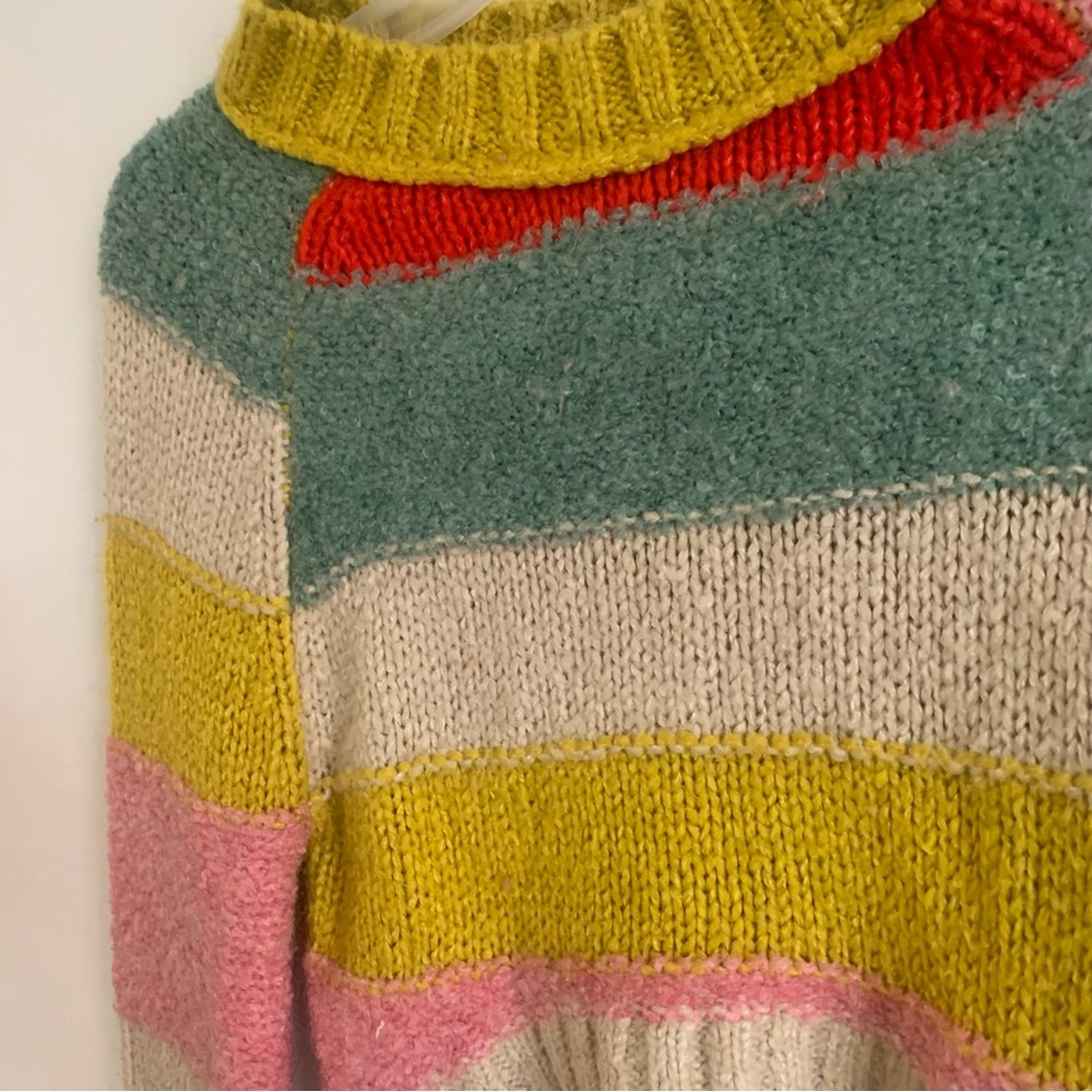 Urban Outfitters Cropped Striped Color Block Sweater - Picture 3 of 12